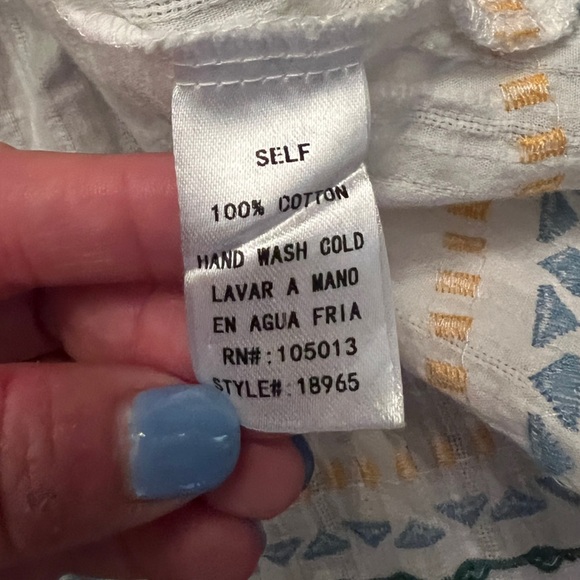 SAVANNA JANE Embroidered Sleeveless Ruffle Top - Picture 8 of 8